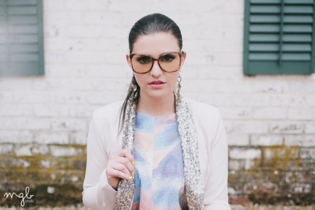 Blazer - BB Dakota/SOHO Clothiers | Earrings - Grayling/SOHO Clothiers | Shift - Scarlet Clothing | Sunnies - Vintage/Grey Dog | Heels - Go Jane